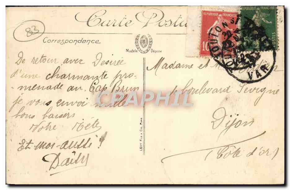 Env. de Toulon — Le Cap Brun — Selecta — Reverso