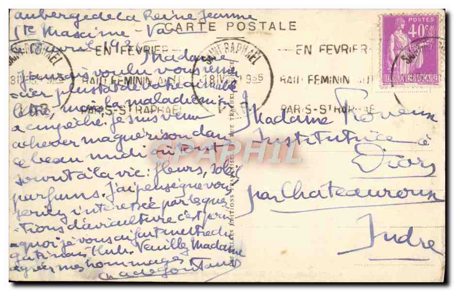 CPA Toulon Cap Brun Promenade Du Bord De Mer — Verso