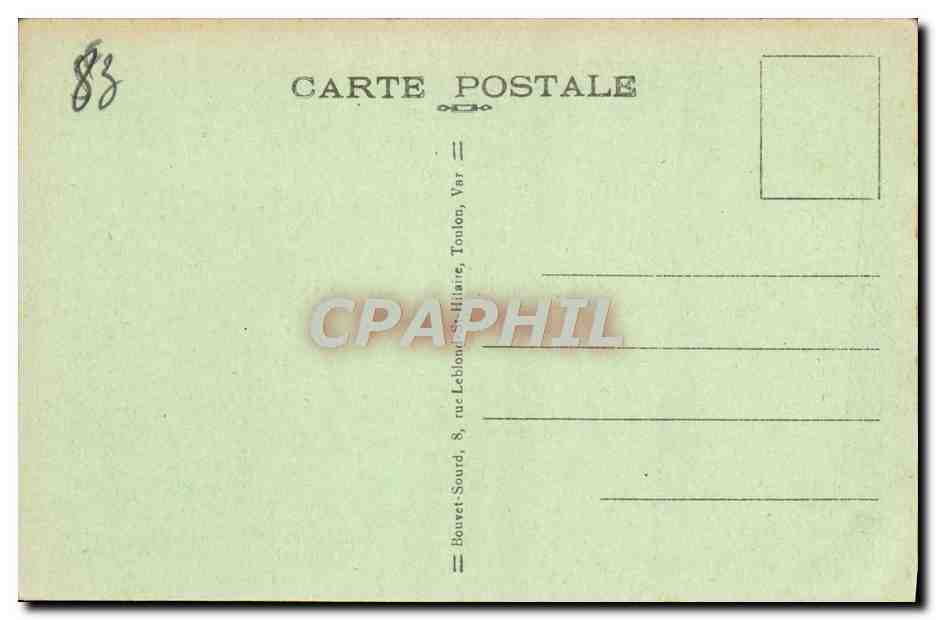 CPA Toulon A Magaud A l'Ombre Des Pins — Rückseite