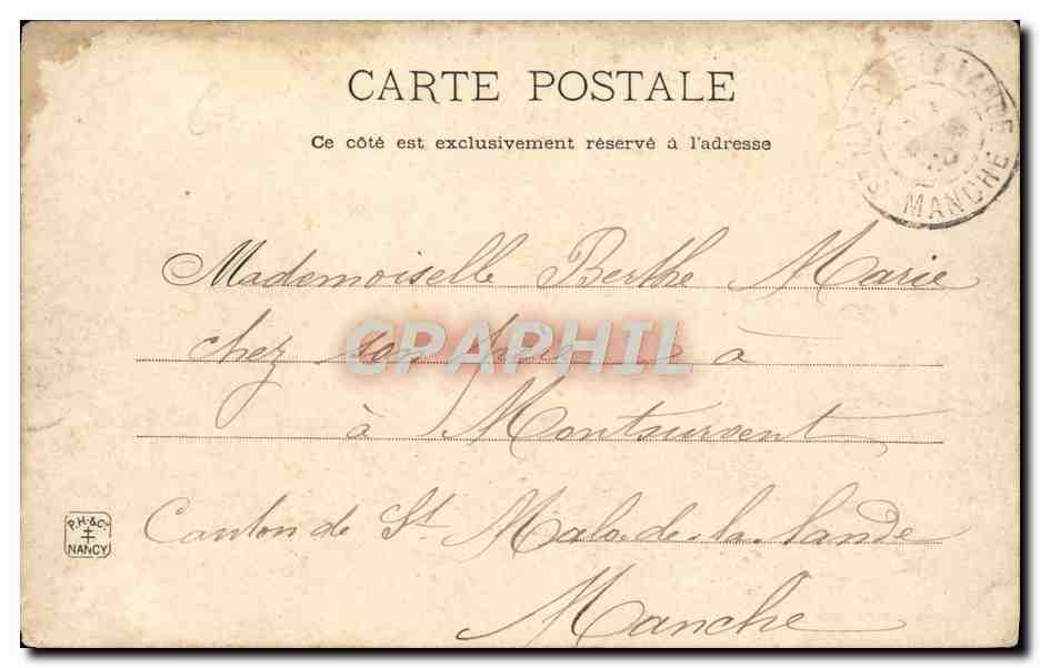 CPA La Cote d'Azur Collobrieres La Vieille Eglise — Rückseite