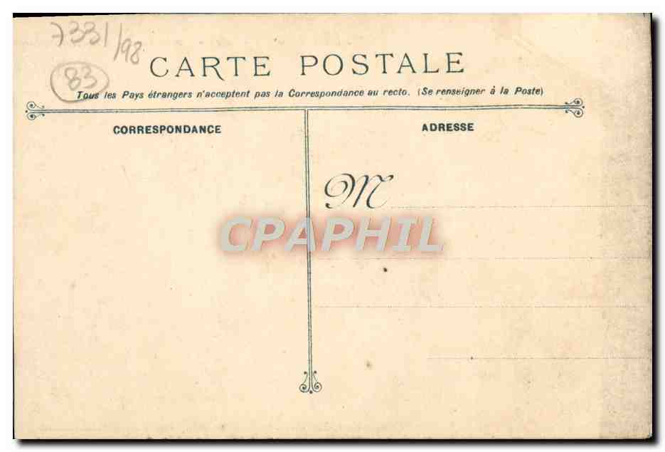 CPA Evenos Un Coin Du Vieux Chateau — Rückseite