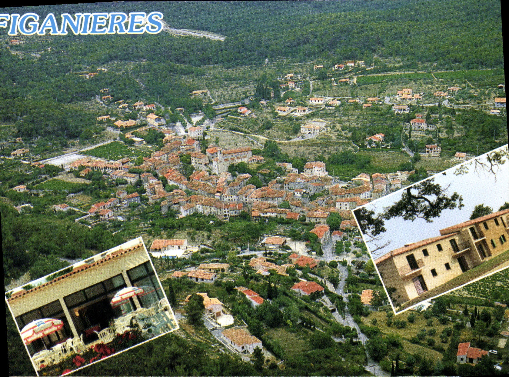 Figanières — Vue aérienne du village — Collection Mon Village Côte d'Azur