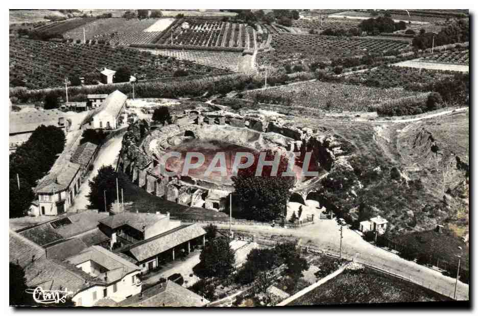 CPM Frejus Vue Aerienne Les Arenes Romeines Avant La Catastrophe