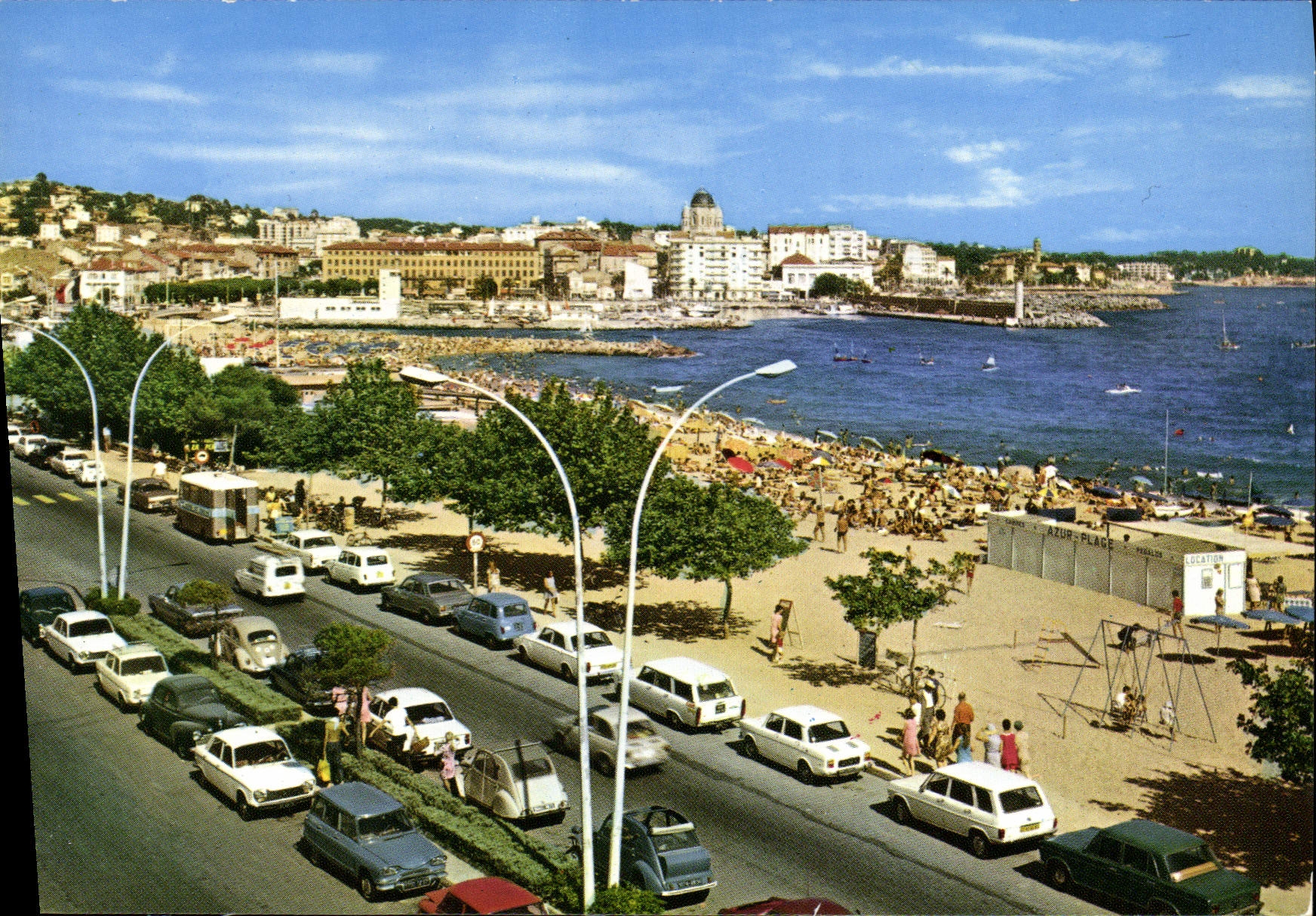 Plage de Fréjus — Saint-Raphaël — Éditions d'Art Montluçon, Nice