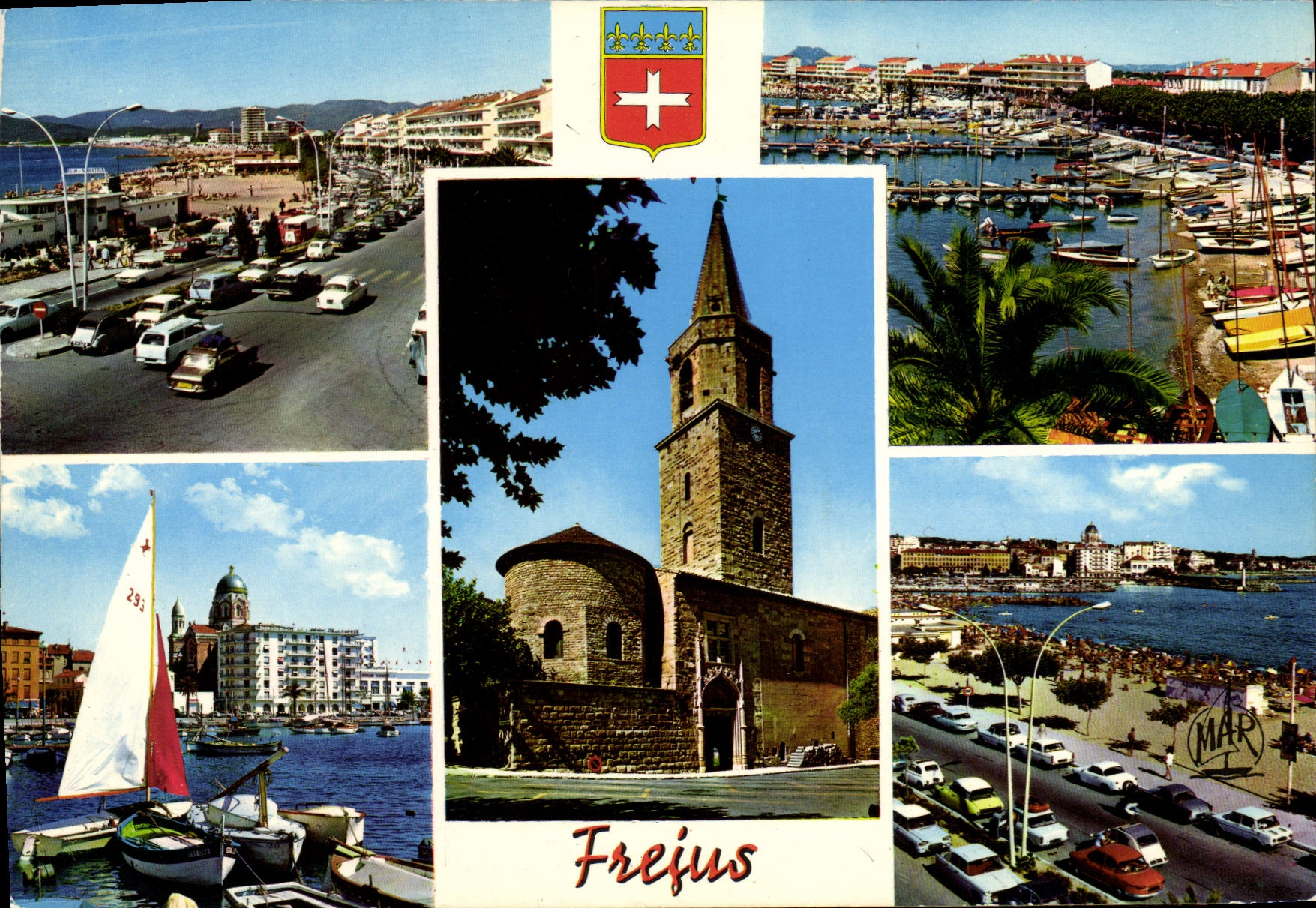 Frejus — vue panoramique et église — Éditions MABIS