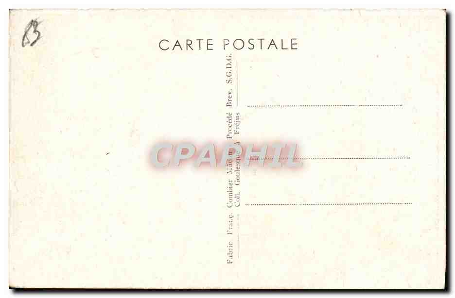 CPA Frejus Le Cloitre — Rückseite