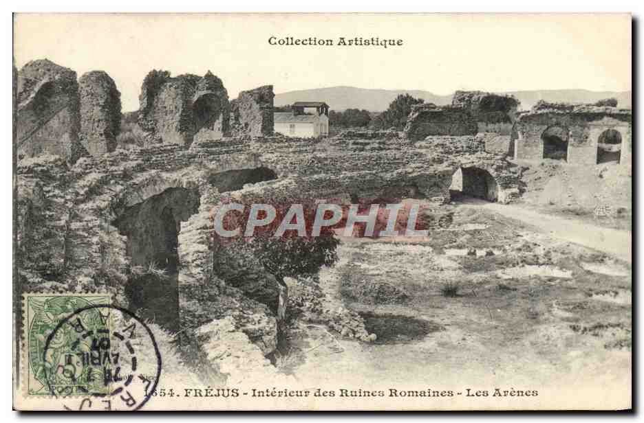 CPA Frejus Interieur des Ruines Romaines Les Arenes