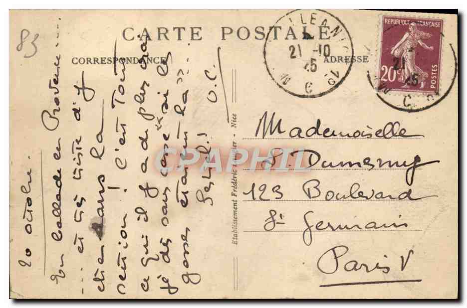CPA Frejus Une Partie des Arenes romaines Moutons  — Rückseite