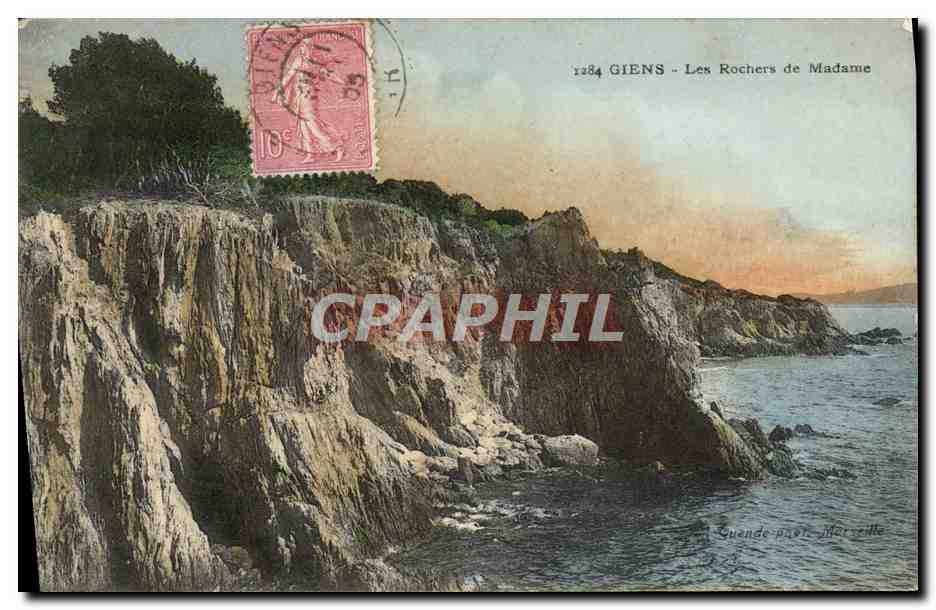 CPA Giens Les Rochers De Madame