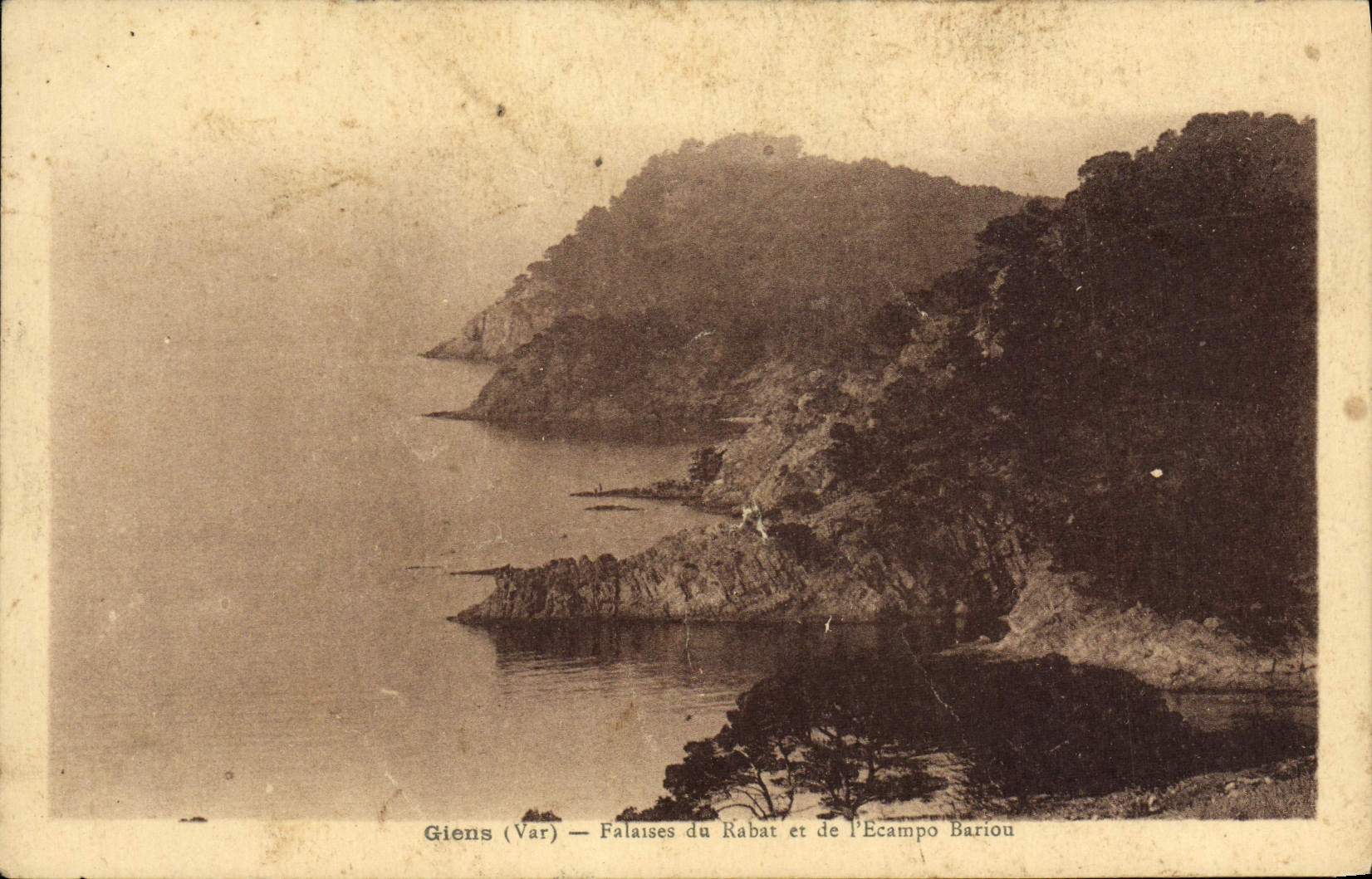 CPA Giens Falaises Du Rabat et de I'Ecampo Bariou