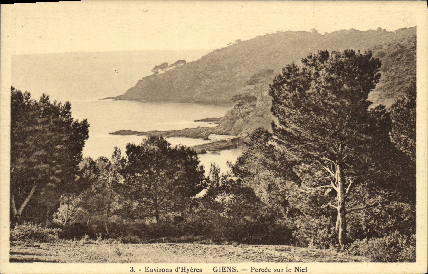 CPA Environs d'Hyeres Giens Percee sur le Niel