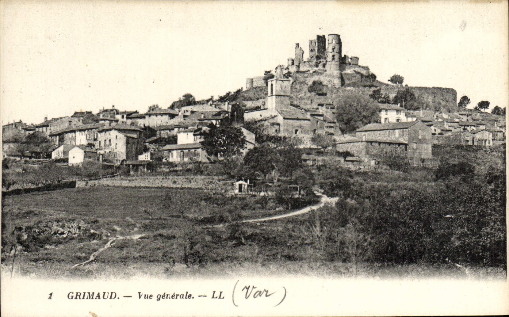 Grimaud — Vue générale — LL (Var) - Anverso