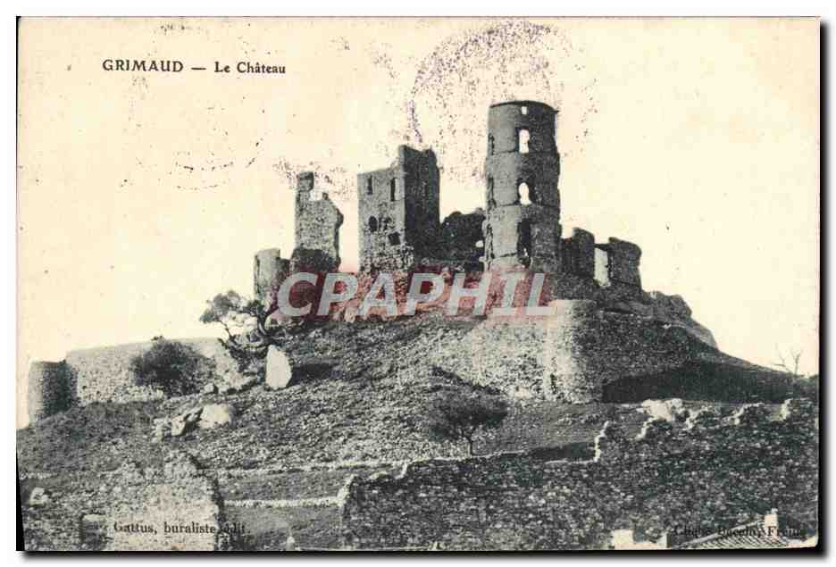 Grimaud — Das Schloss — Gattus, Postamt, Verlag