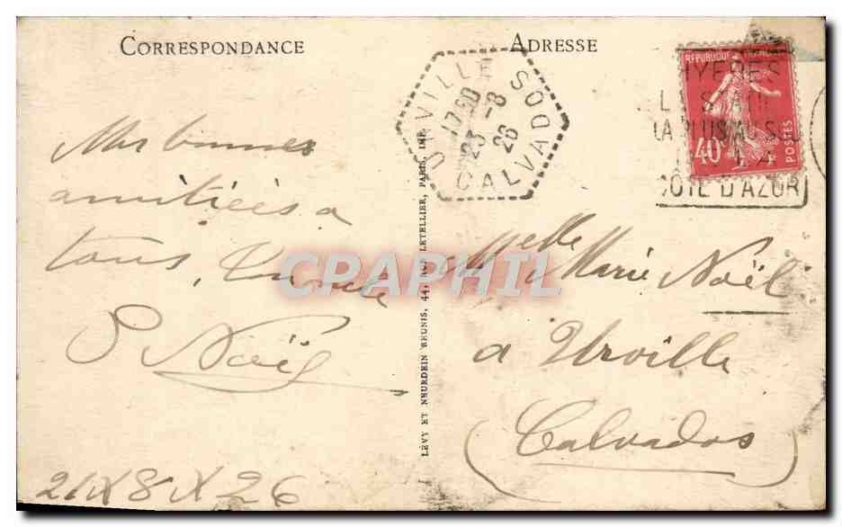 CPA Hyeres La Mairie et l'avenue des Palmiers — Reverso