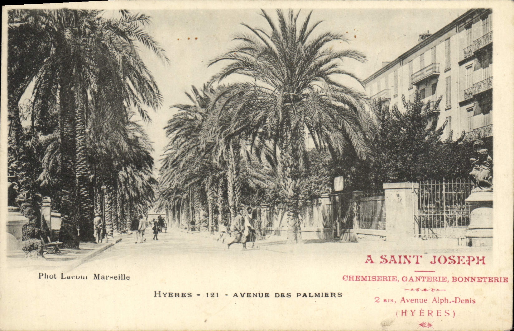 CPA Hyeres Avenue Des Palmiers Saint Joseph