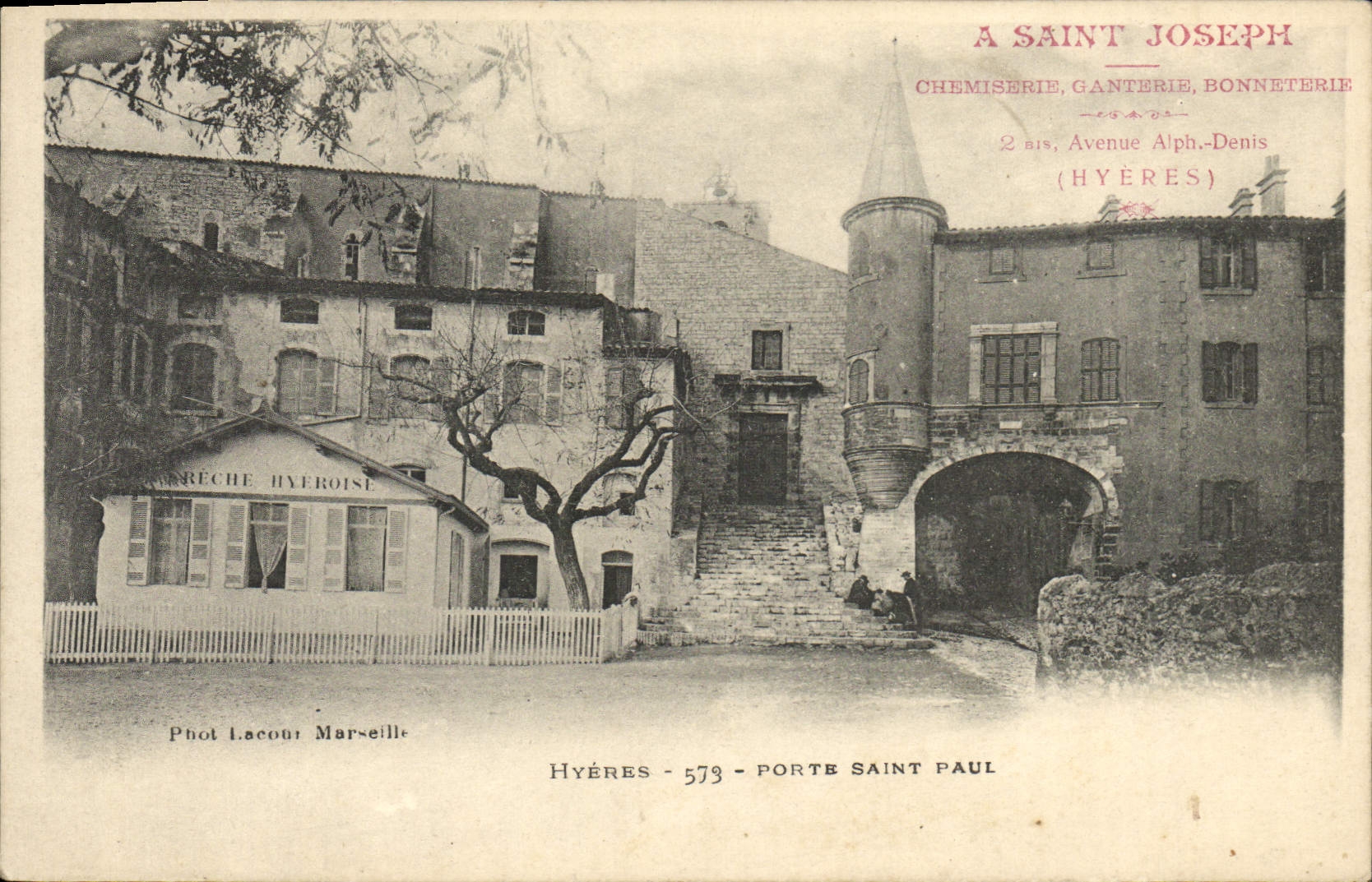 Porte Saint Paul — Hyères — Verlag Phot Lacour Marseille, Nr. 573