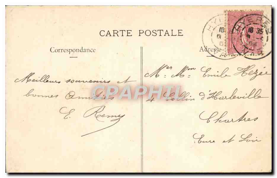 CPA Hyeres Le Nouveau Casino — Rückseite