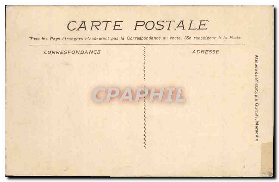 CPA Hyeres Entree de la Caserne Militaria — Rückseite