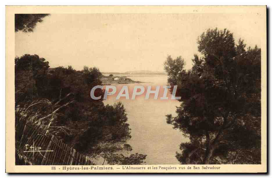 Hyères-les-Paimliers — L’Almanarre et les Pesquiers vus de San Salvadour — Étue