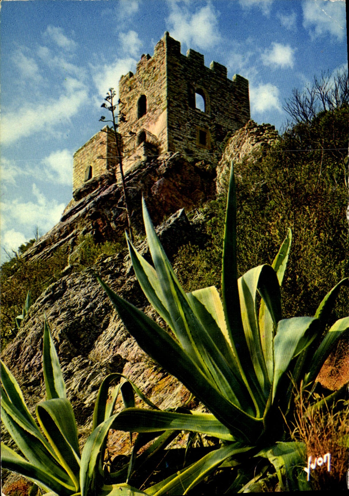 Ruines du Château — Hyères, Côte d'Azur — Éditions d'art Yvon, n° 10/7505