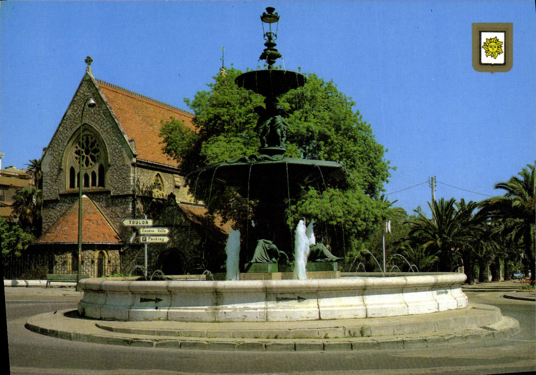 Fontaine du Soleil à Toulon — éditeur Fontaine Godillot, n° 6241