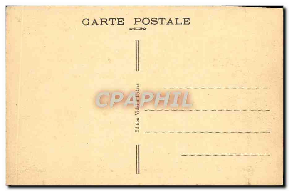 CPA Hyeres L'Avenue de Belgique — Rückseite