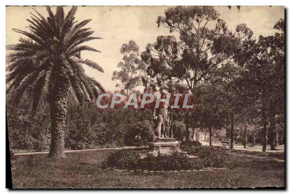 Jardin Denis - Statue du duc d'Anjou — Hyères-les-Palmiers — Taron, Journaux-librairie