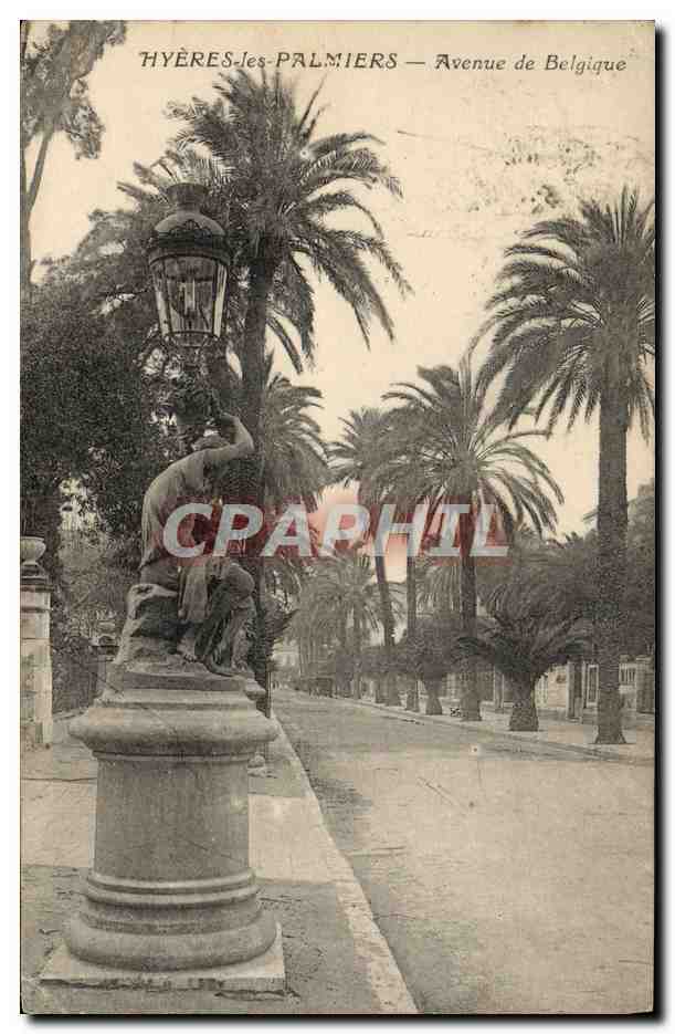 Hyères-les-Palmiers — Avenue de Belgique — éditeur inconnu, n° de série non visible