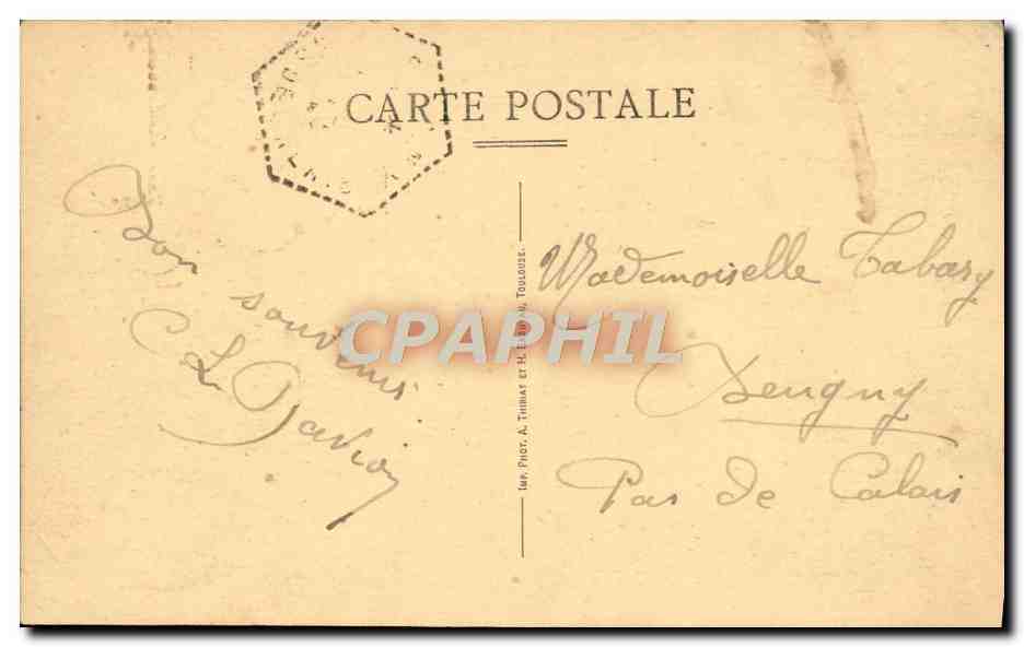 CPA Hyeres les Palmiers Avenue Godillot — Rückseite