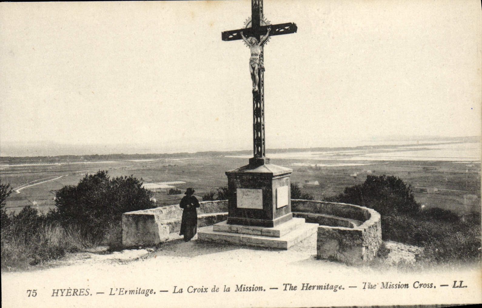 CPA Hyeres L'Ermitage La Croix de la Mission