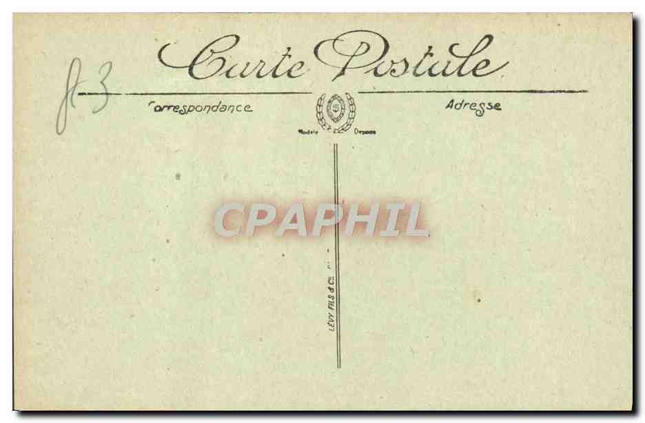 CPA Hyeres Vue General Prise de la Gare — Verso