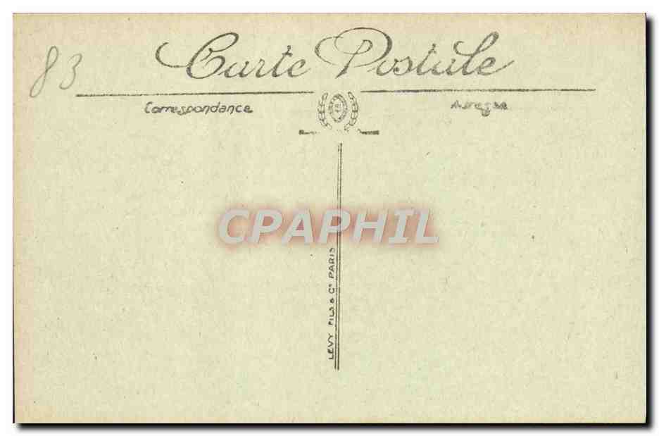 CPA Hyeres La Fontaine et I'Avenue Godillot  — Rückseite