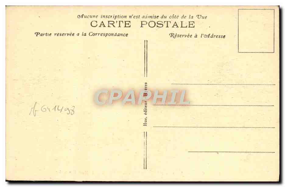 Hyères — Les ruines du Vieux Château — A gauche, le Mont Fenouillet — n°46 — Verso