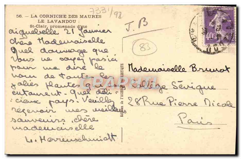 La Corniche des Maures — Le Lavandou : promenade d'été — Édition de l'Agence Touristique — Reverso