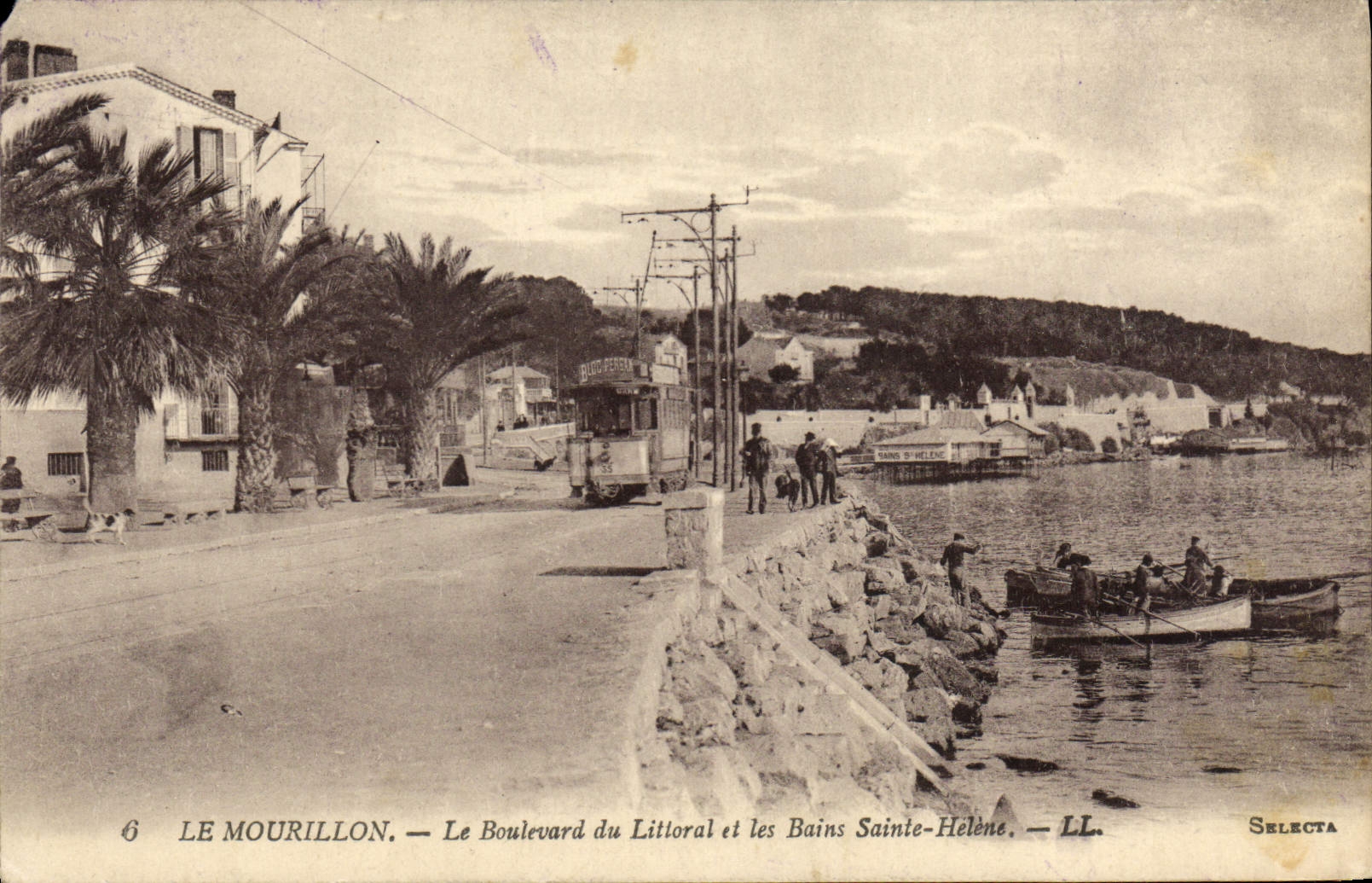 Le Mourillon — Le Boulevard du Littoral et les Bains Sainte-Hélène — LL. SELECTA