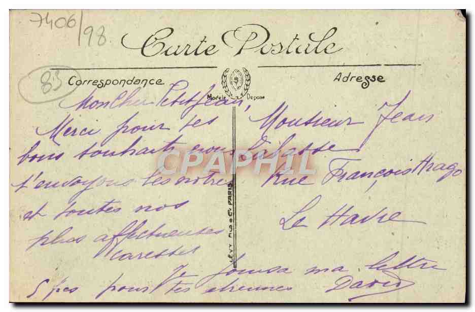 Le Mourillon — Le Boulevard du Littoral et les Bains Sainte-Hélène — LL. SELECTA — Rückseite