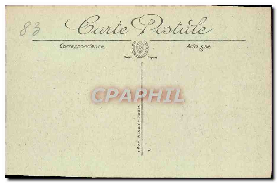 CPA Environs de Toulon Le Mourillon La Pointe de La Mitre — Rückseite