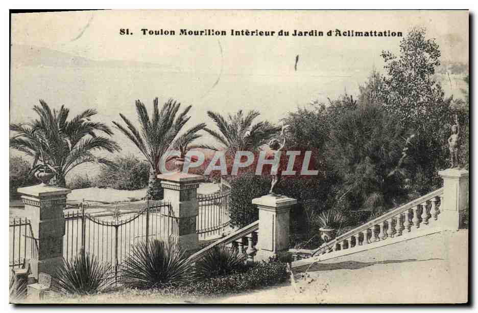 Toulon Mourillon — Intérieur du Jardin d'Aclimattation — CPAPHIL