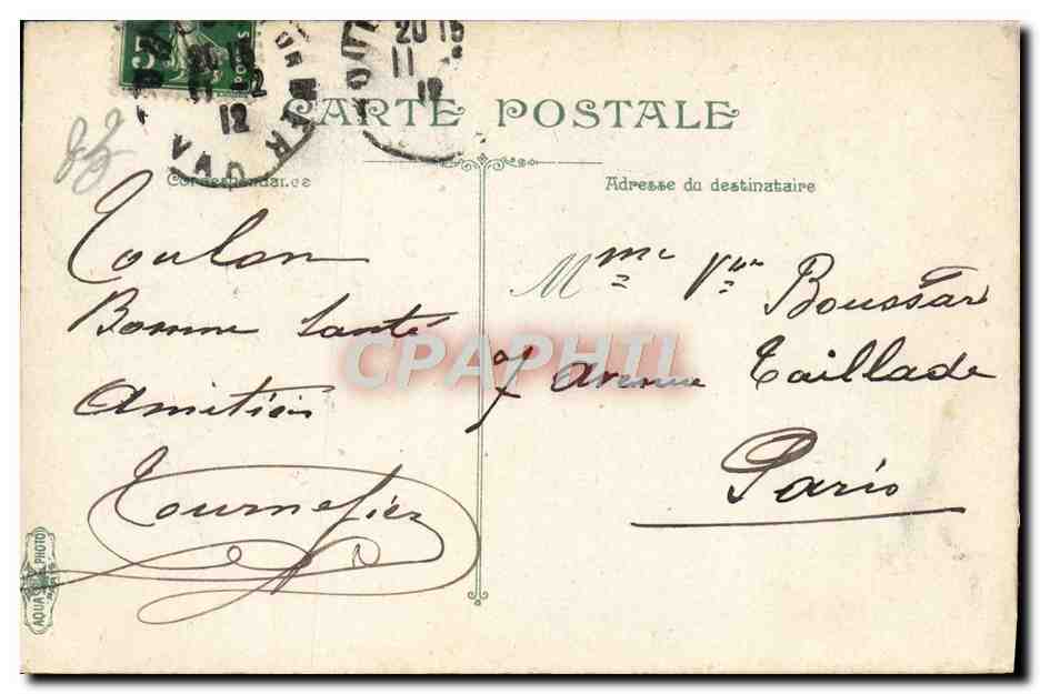 CPA Toulon Le Mounllon Bd du littoral Cavalier Cheval  — Verso