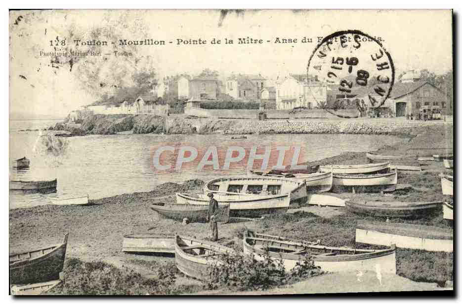 Touffon - Mourillon - Pointe de la Mitre - Anse du Fort St. Louis — Phototypie Marina Bér - Touffon, n°128