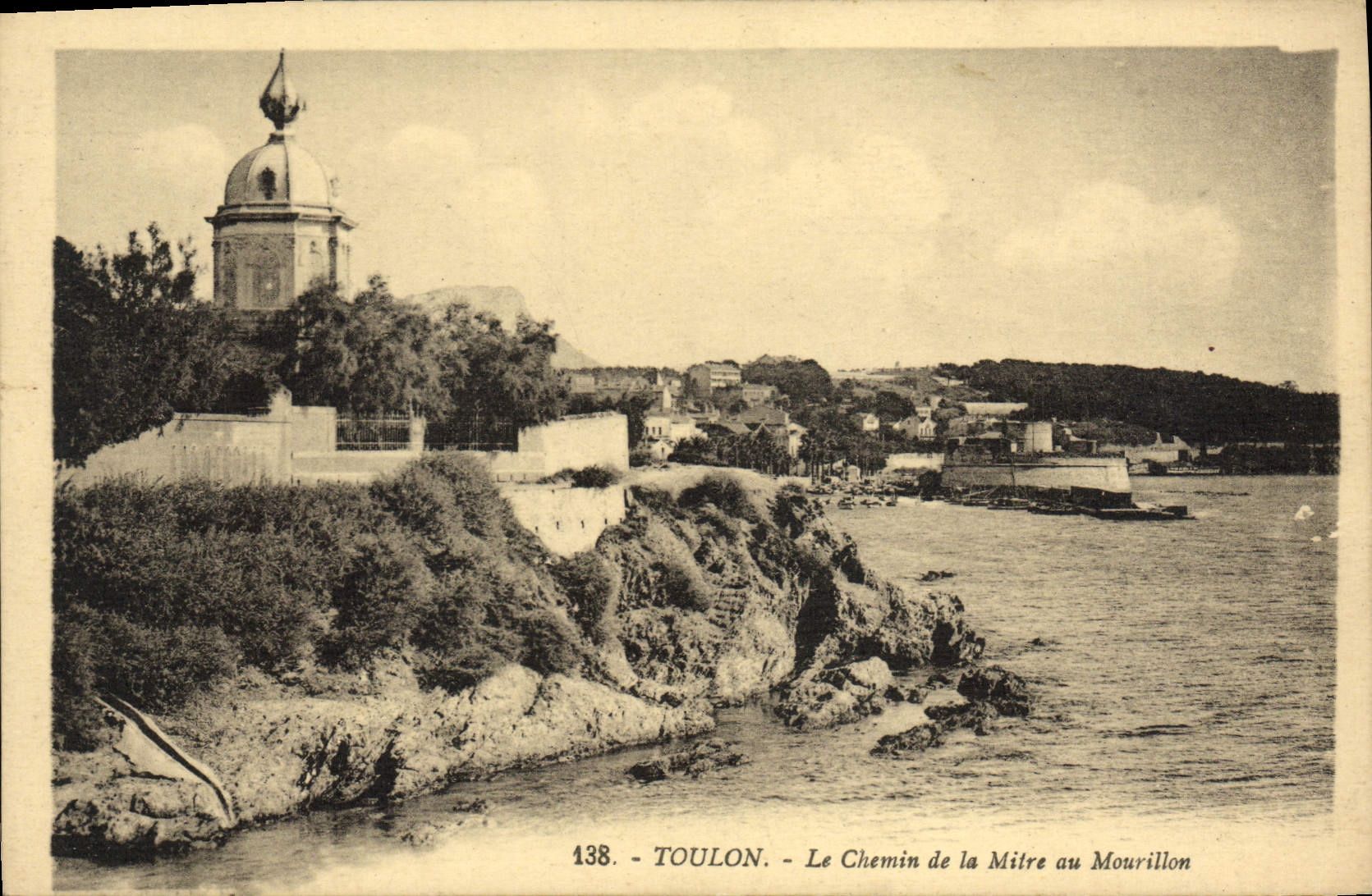 CPA Toulon Le Chemin de la Mitre au Mourillon