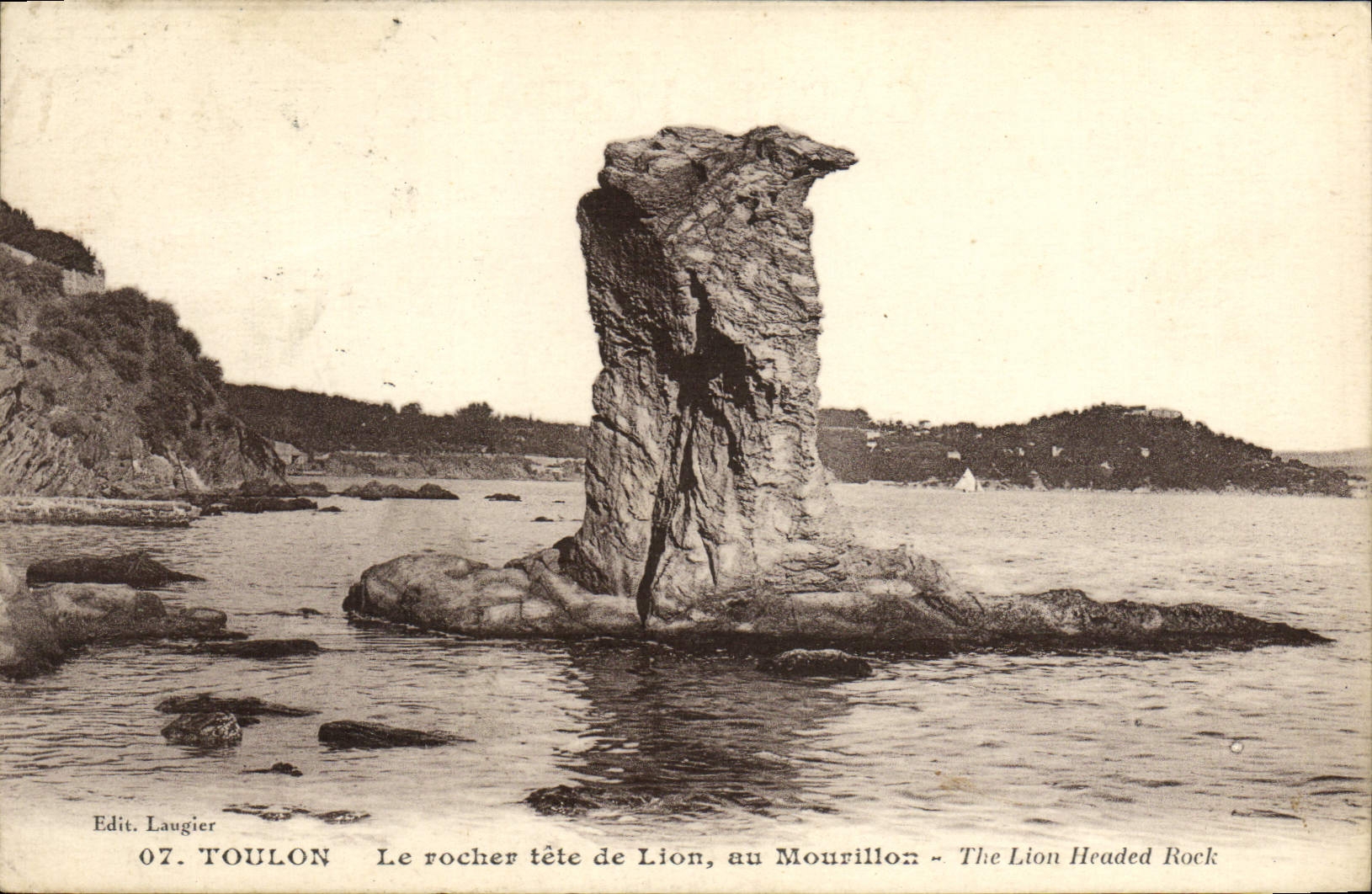 Der Löwenkopf-Felsen, am Mourillon — Toulon — Edit. Laugier, n° 07