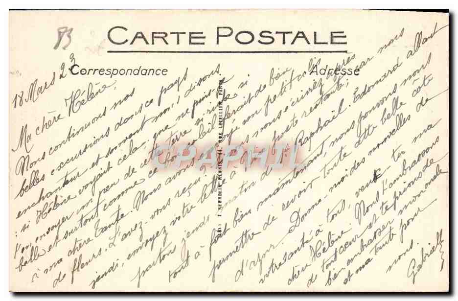 CPA Le Trayas La Pointe de I'Aiguille — Rückseite