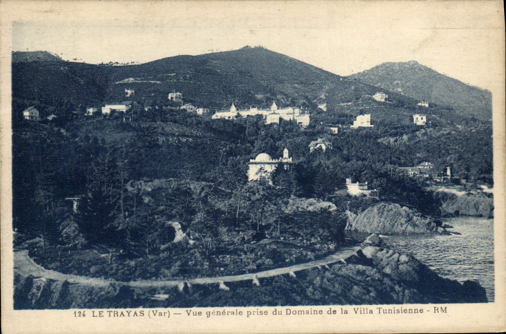 CPA Le Trayas Vue Generale Prise du Domaine de la Villa Tunisienne 