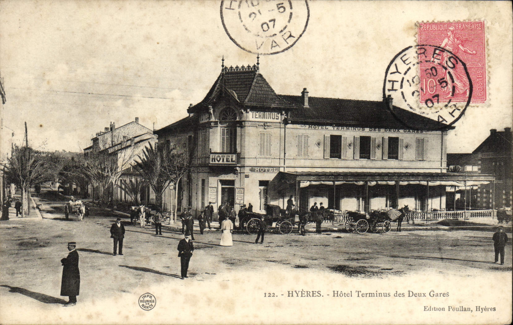 Hyères - Hôtel Terminus des Deux Gares — Édition Poulalan, Hyères