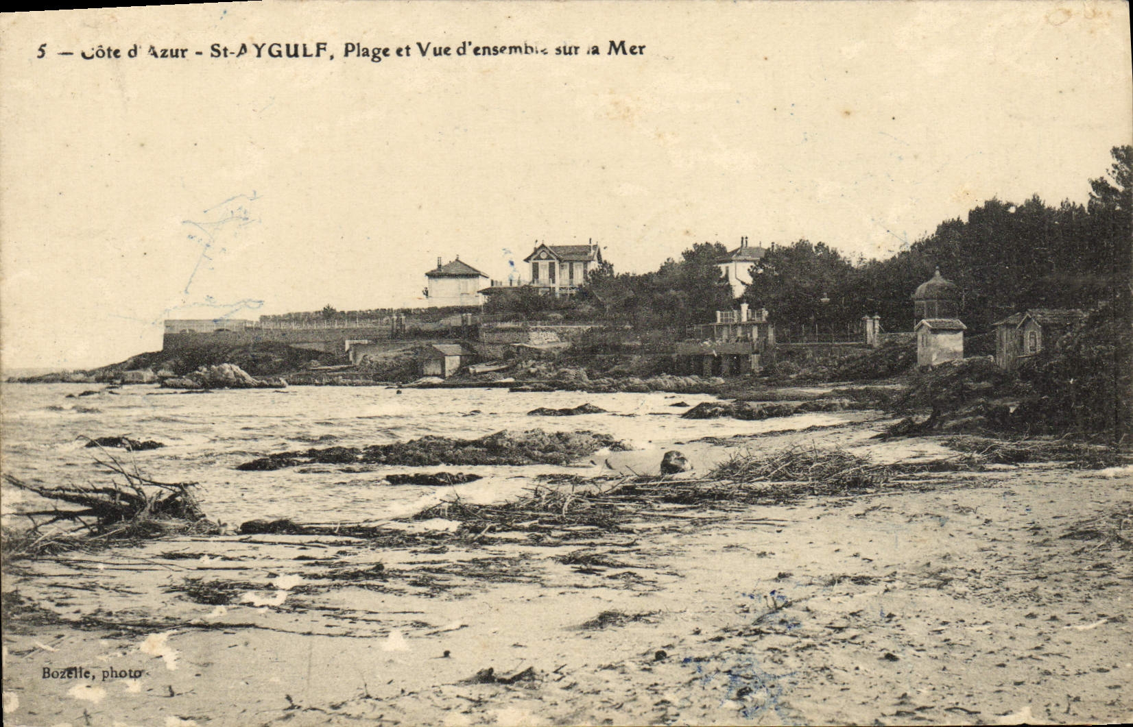 CPA Saint Aygulf Plage et Vue d'ensemble sur a Mer