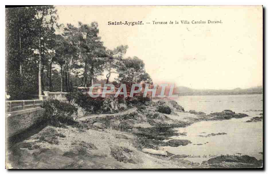 CPA Saint Aygulf Terrasse de la Villa Carolus Durand