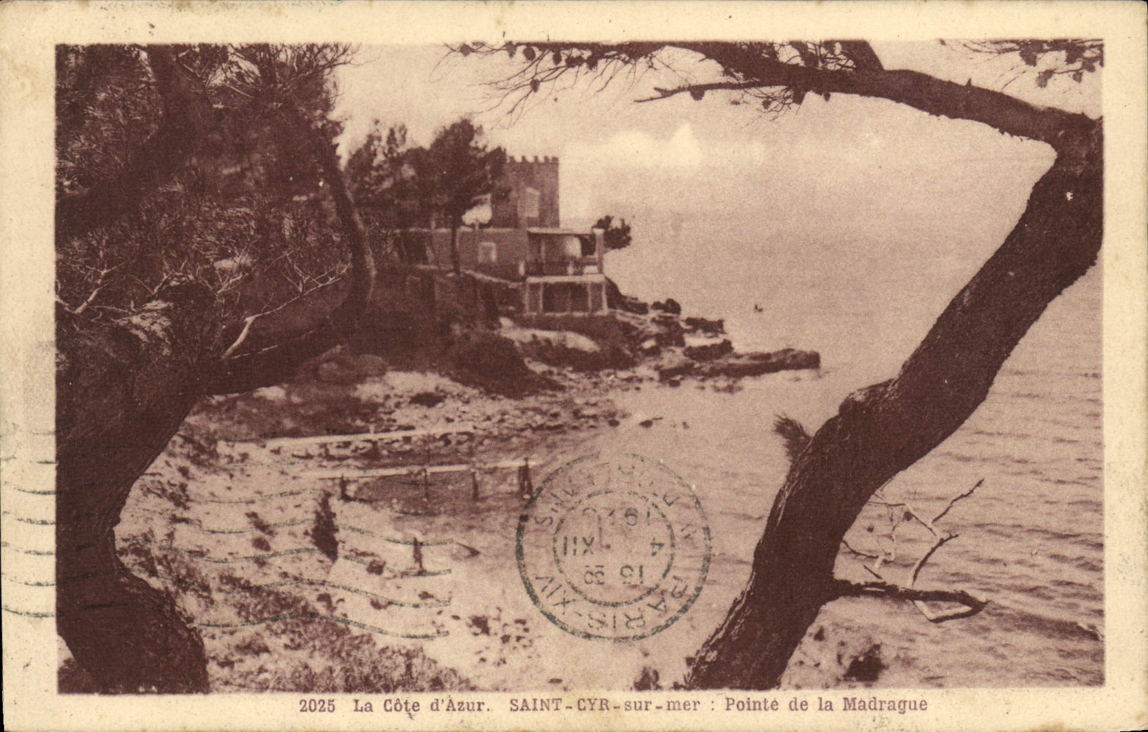 CPA La Cote d'Azur Saint Cyr sur mer Pointe de la Madrague