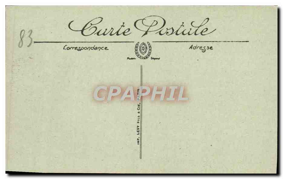 CPA Saint Raphael Les Bains et le Boulevard Felix Martin — Rückseite