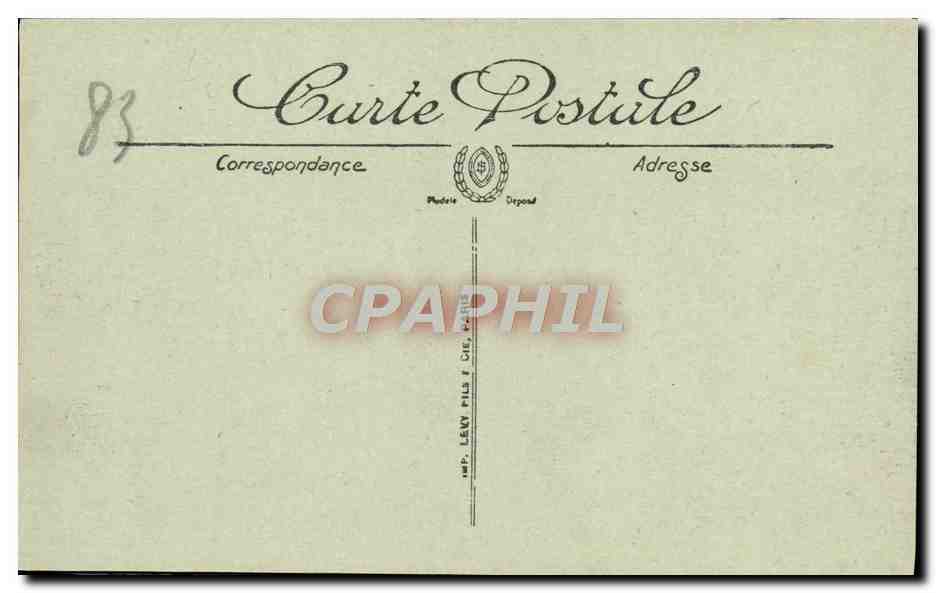 CPA Saint Raphael Le Plage des Corailleurs et les Villas — Rückseite